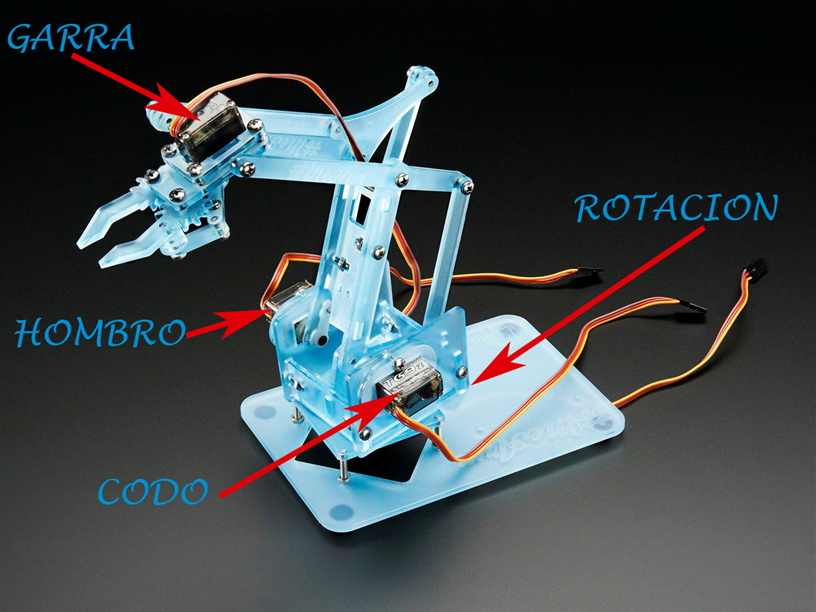 Como Mover Tu Robot 4 Servos Con Potenciometros