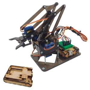 Chasis Brazo Robotico Mearm Sin Servomotores - Negro