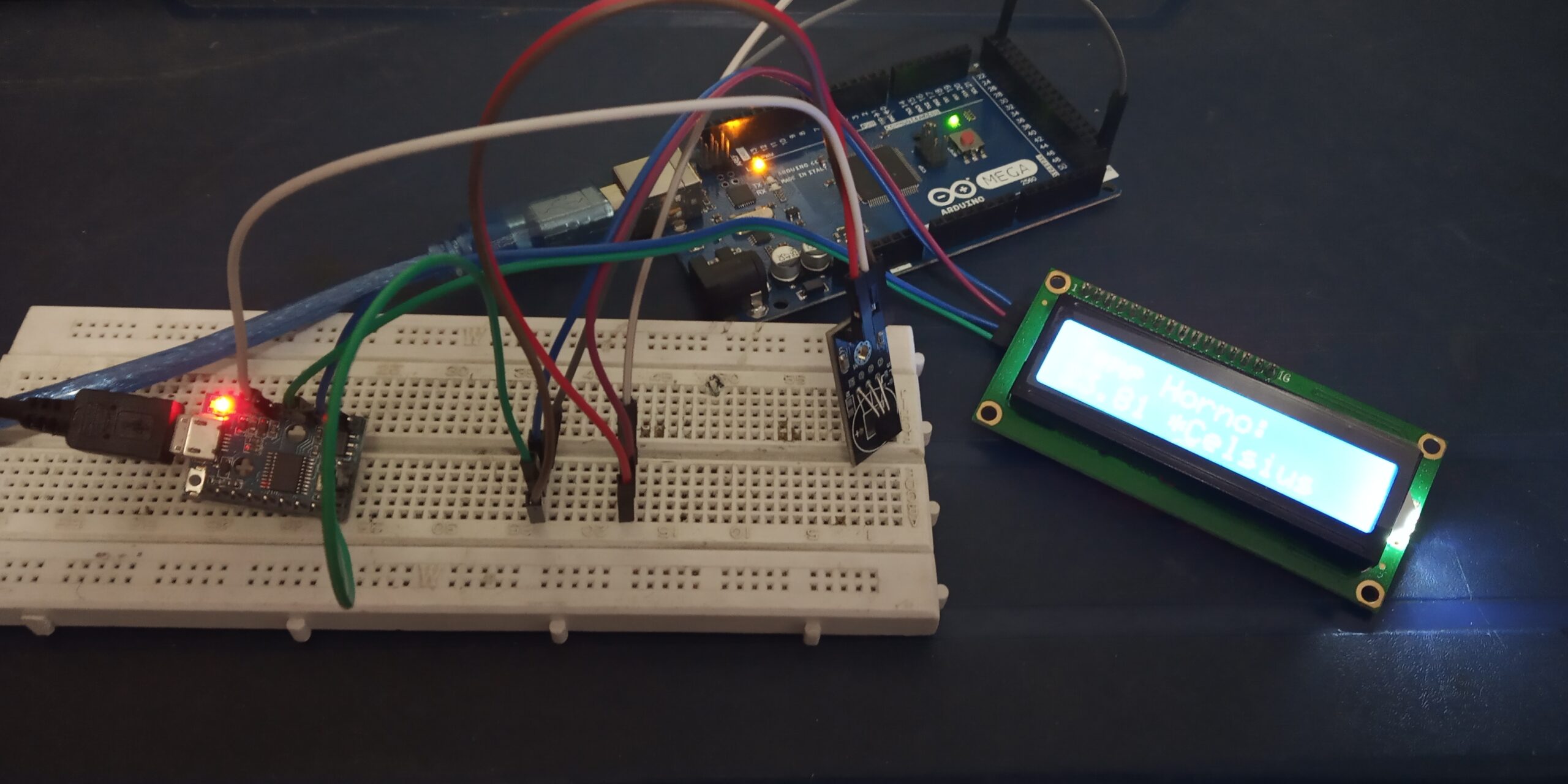 ¿Como mostrar en un LCD 16×2 temperatura utilizando un Digispark Pro con sensor DS18B20?