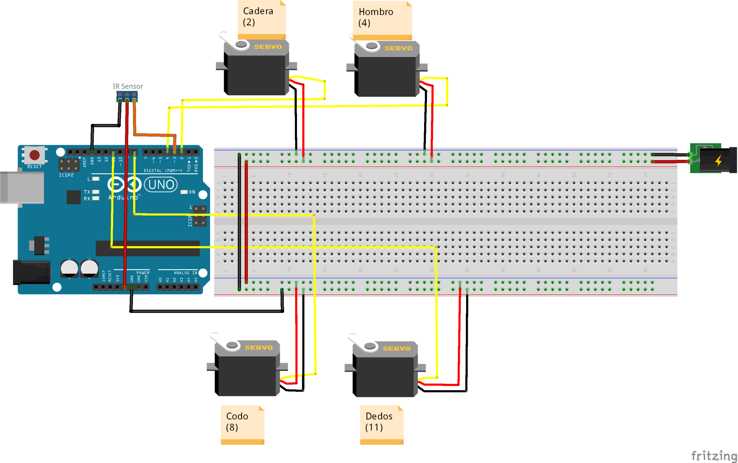¿Como Mover tu Brazo Robotico de 4 Servos con Control Remoto Infrarrojo?