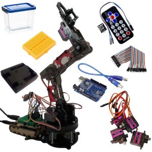 Brazo Robotico Kimo Kit Control Remoto + Arduino Uno - Negro
