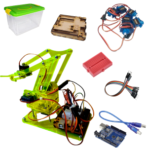 Brazo Robotico Mearm Kit Control Pc + Arduino Edicion Verde