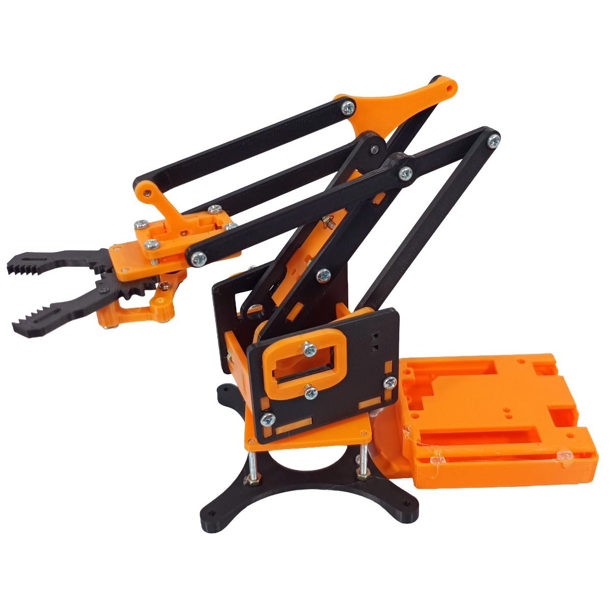 Chasis Brazo Robotico Mearm Sin Servomotores - Naranja - Imagen 2