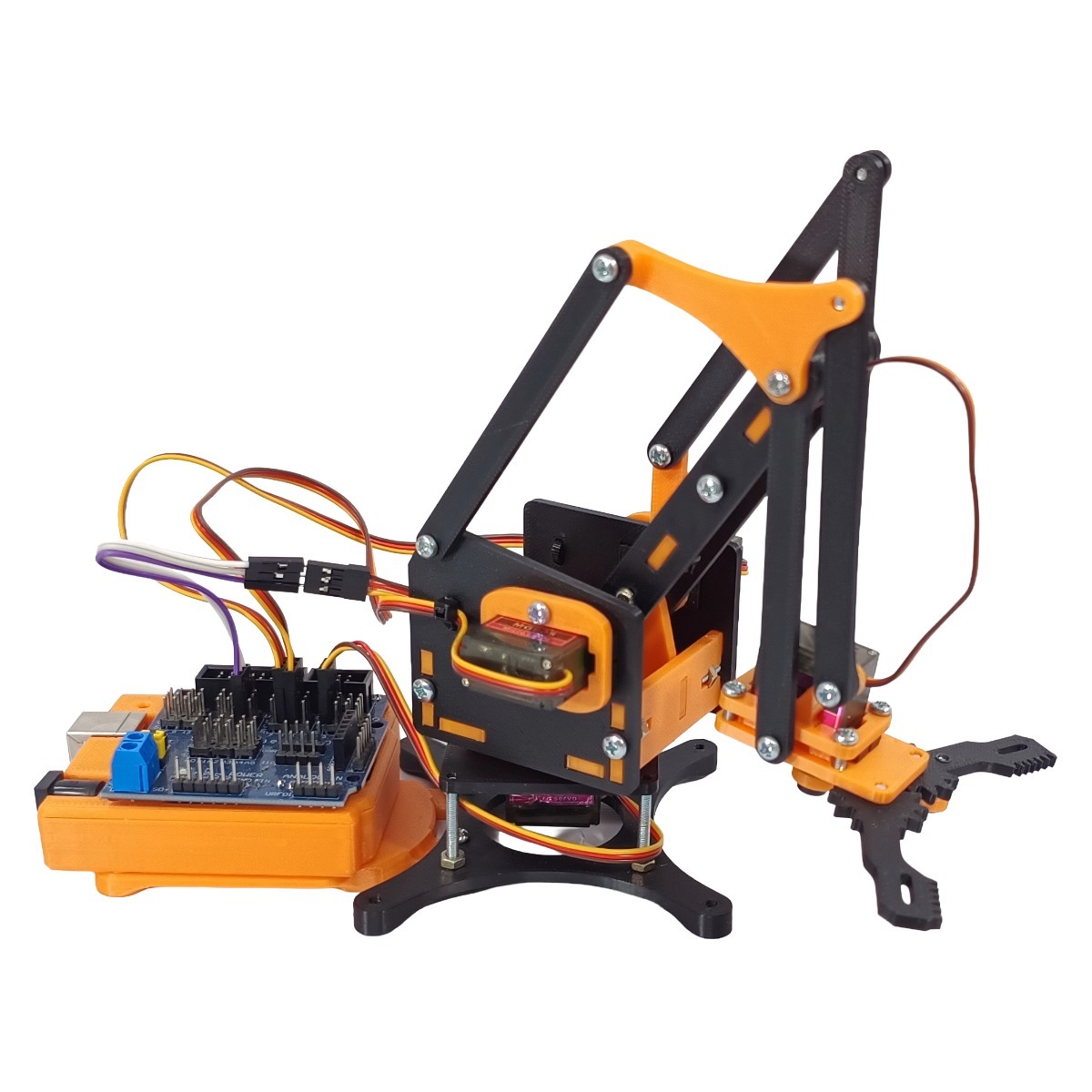 Brazo Robotico Mearm Kit Control Pc + Arduino Edicion Naranja - Imagen 9