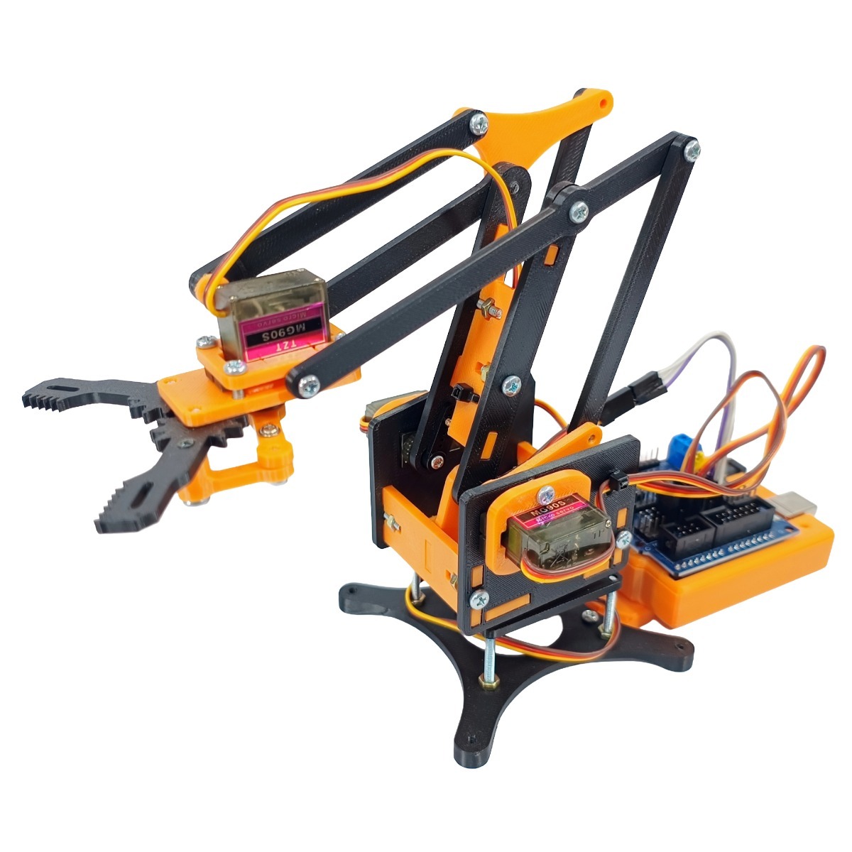 Brazo Robotico Mearm Kit Control Pc + Arduino Edicion Naranja - Imagen 5