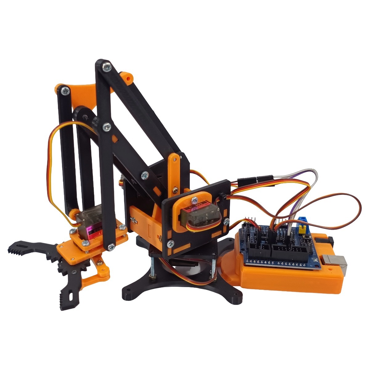 Brazo Robotico Mearm Kit Control Pc + Arduino Edicion Naranja - Imagen 2