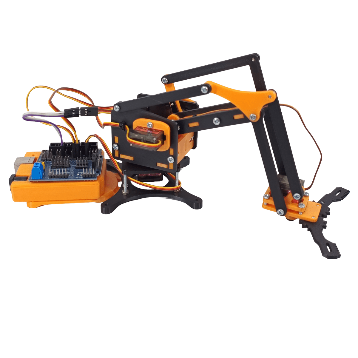 Brazo Robotico Mearm Kit Control Pc + Arduino Edicion Naranja - Imagen 8