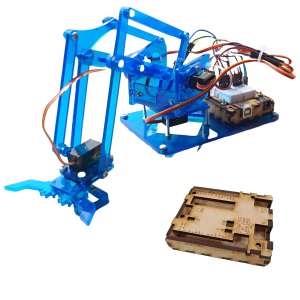 Chasis Brazo Robotico Mearm Sin Servomotores - Azul