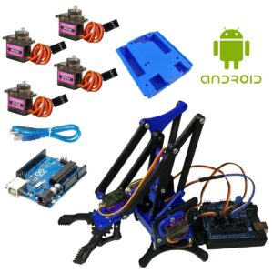 Brazo Robotico Mearm Kit Control Pc + Arduino Edicion Azul