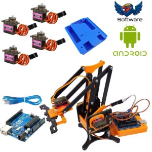 Brazo Robotico Mearm Kit Control Pc + Arduino Edicion Naranja