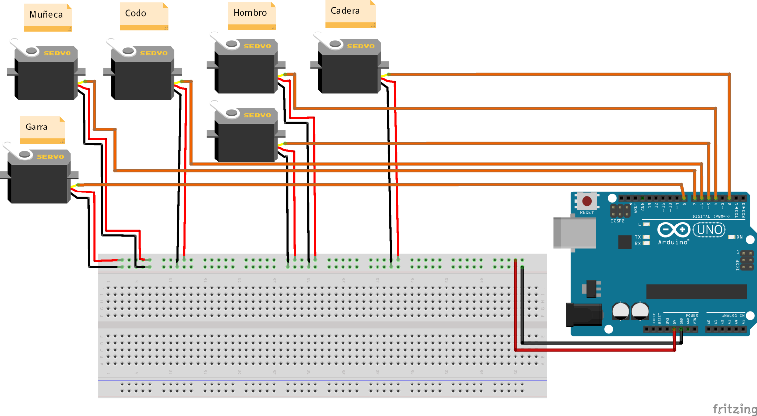 ¿Como Mover tu Brazo Robotico de 6 Servos con Computadora?