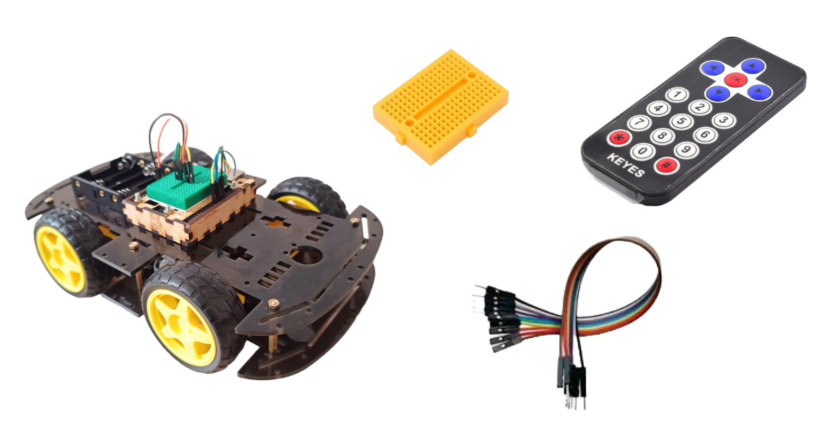 Como Controlar Carro Robotico 4 Llantas Turbobot con Control Remoto Infrarrojo