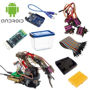 Brazo Robotico Kimo Kit Bluetooth + Arduino Uno - Negro