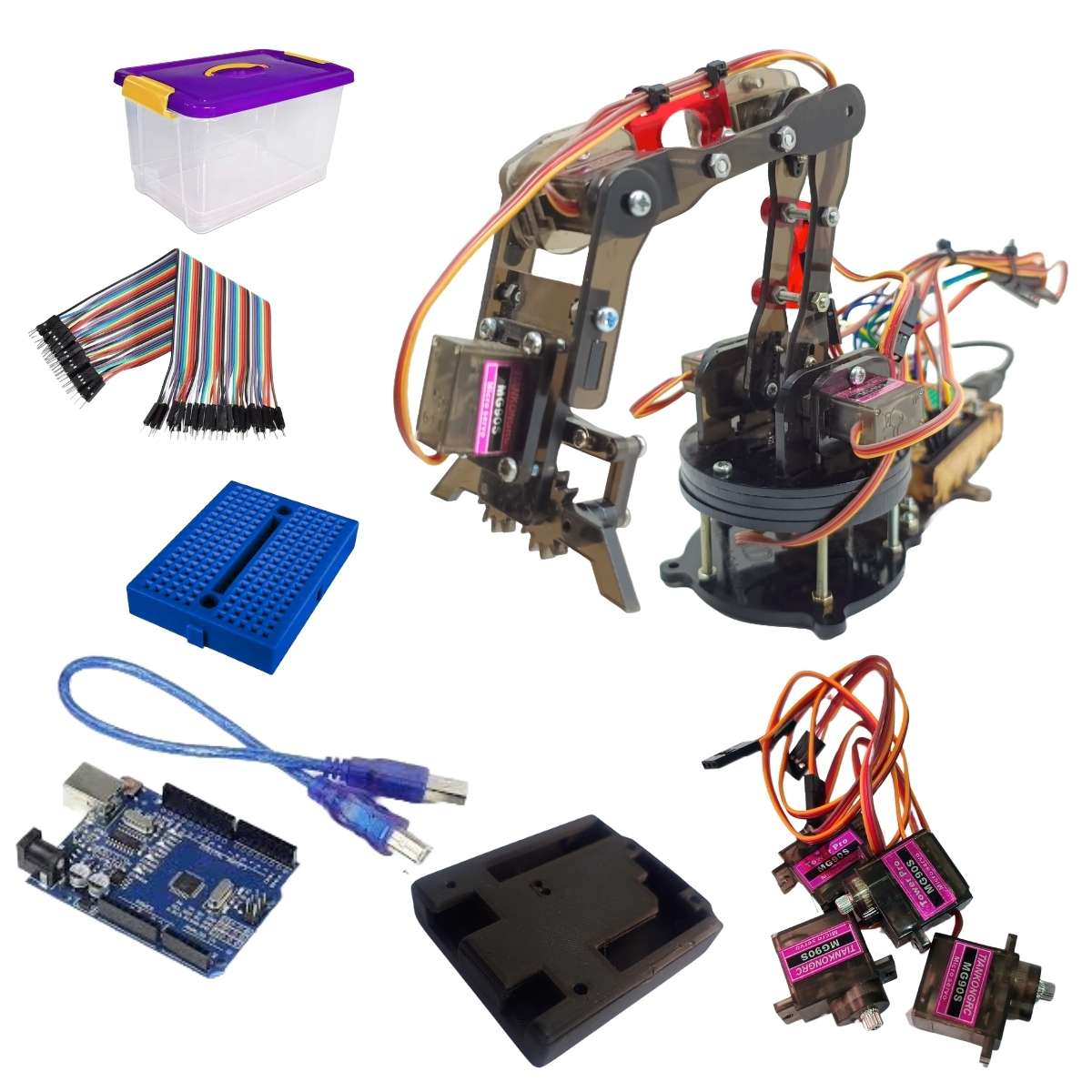 Brazo Robótico Kimo Kit Control PC – Edición Negro
