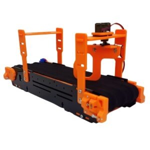 Mini Banda Transportadora Educativa Didactica Naranja Soportes Superiores Rodana