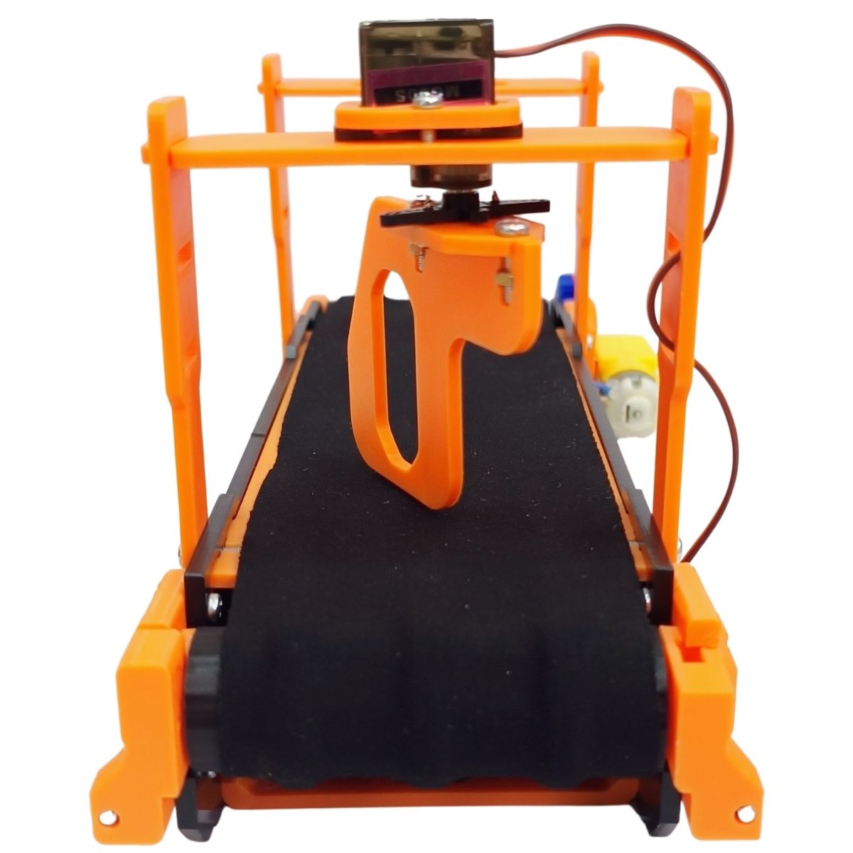Mini Banda Transportadora Educativa Didactica Naranja Soportes Superiores Rodana - Imagen 3