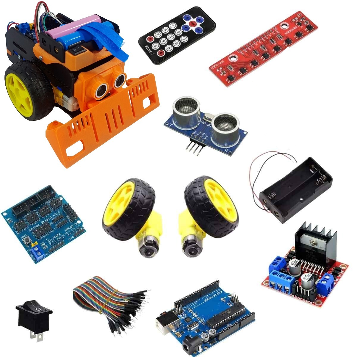 Carro Robótico Arduino Zumo: Seguidor de Línea, Evasor y Control Remoto