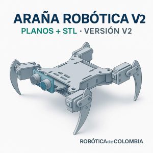 Araña Robótica V2 – Planos de Corte + Archivos