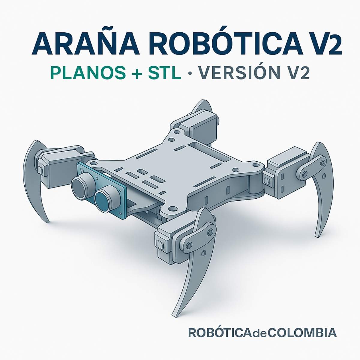 Araña Robótica V2 – Planos de Corte + Archivos