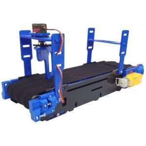 Mini Banda Transportadora Educativa Didactica Azul Soportes Superiores Rodana