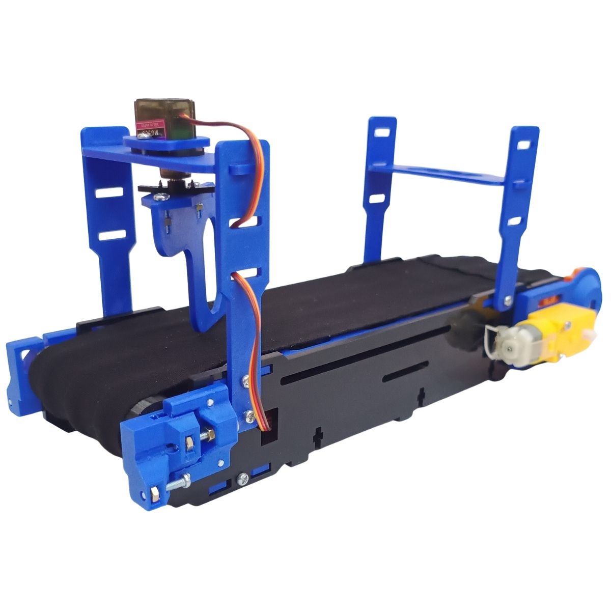 Mini Banda Transportadora Educativa Didactica Azul Soportes Superiores Rodana