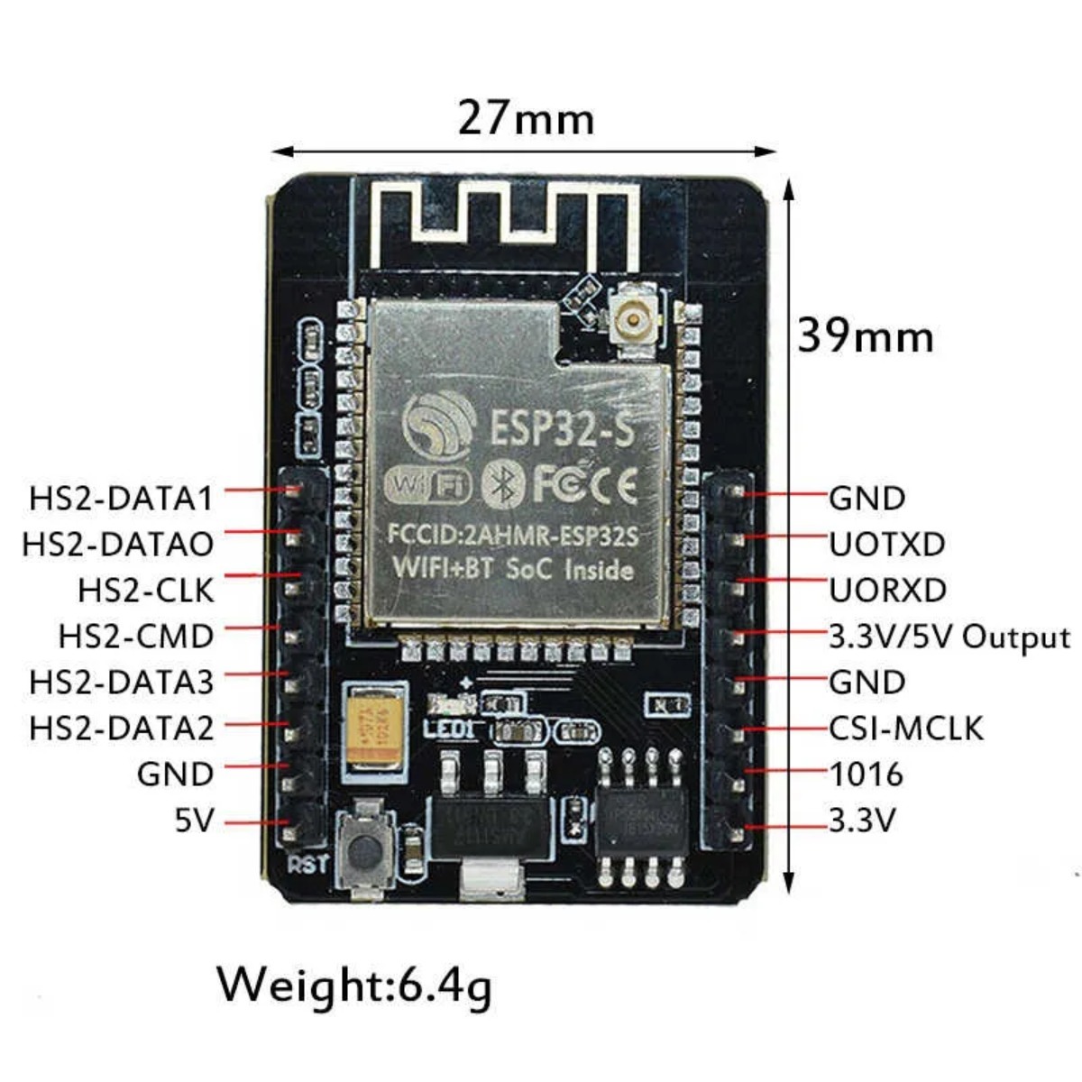 Módulo de Cámara ESP32-CAM (WiFi + Bluetooth) - Imagen 2