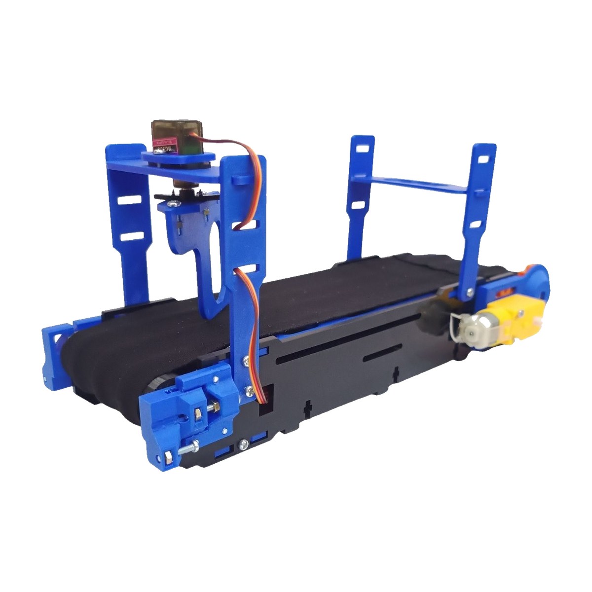 Mini Banda Transportadora Educativa Didactica Azul Soportes Superiores Rodana